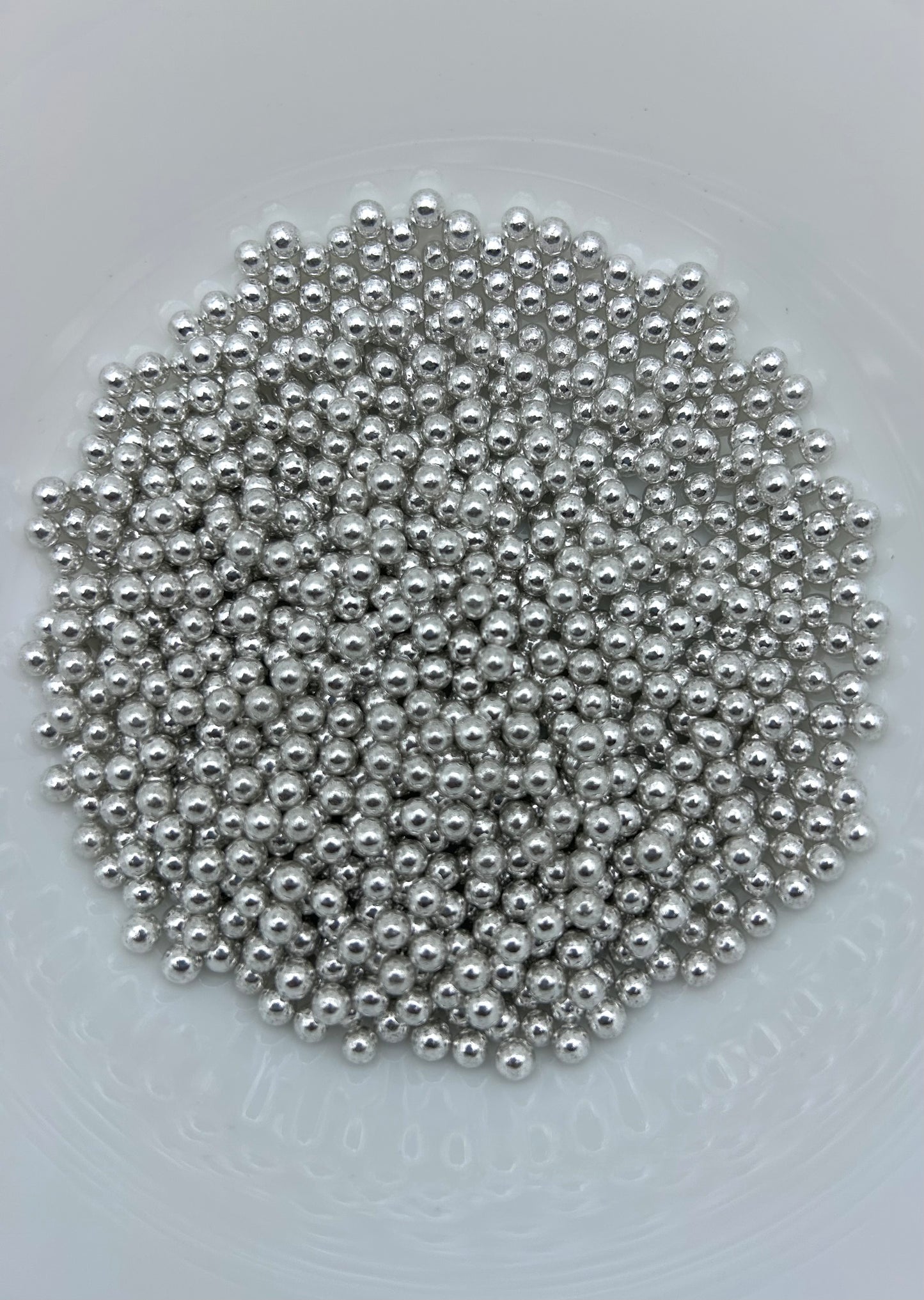 Metallic Silver Sprinkles- 2mm