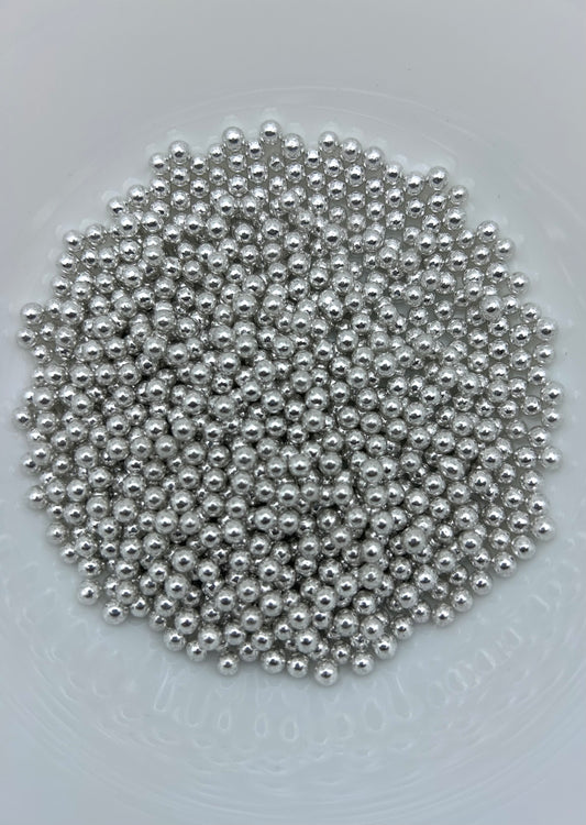 Metallic Silver Sprinkles- 2mm