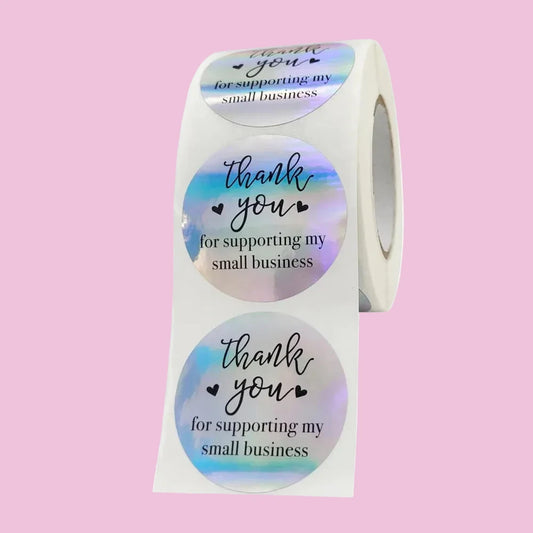 Thank you stickers- Holographic