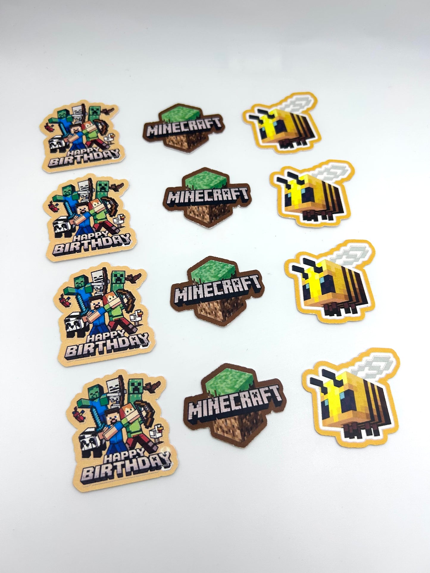 Minecraft Cupcake Toppers- 1 dozen