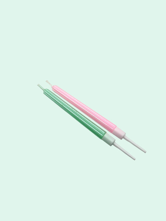 Pastel Green and Pink Candles