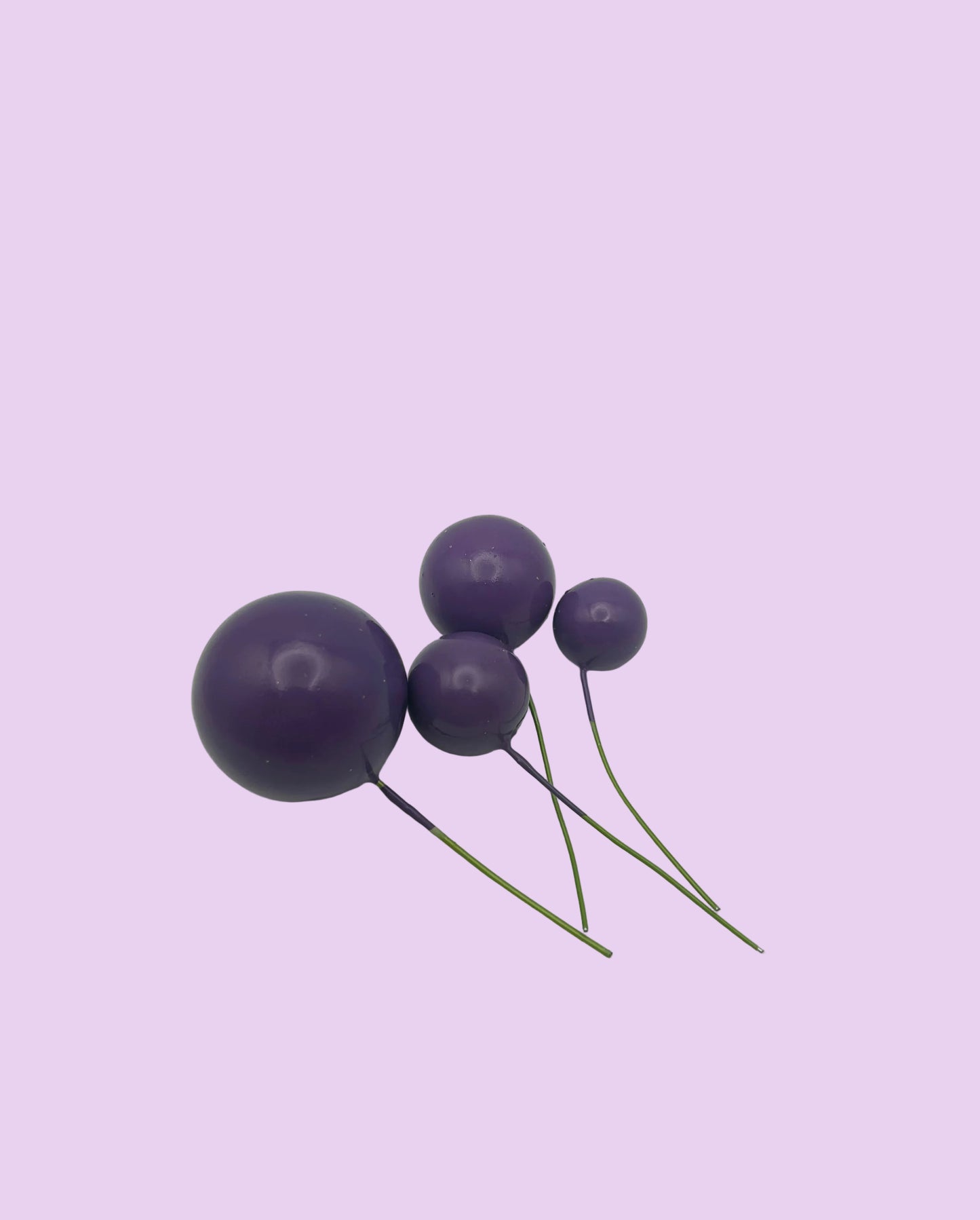 Dark Purple Faux Balls