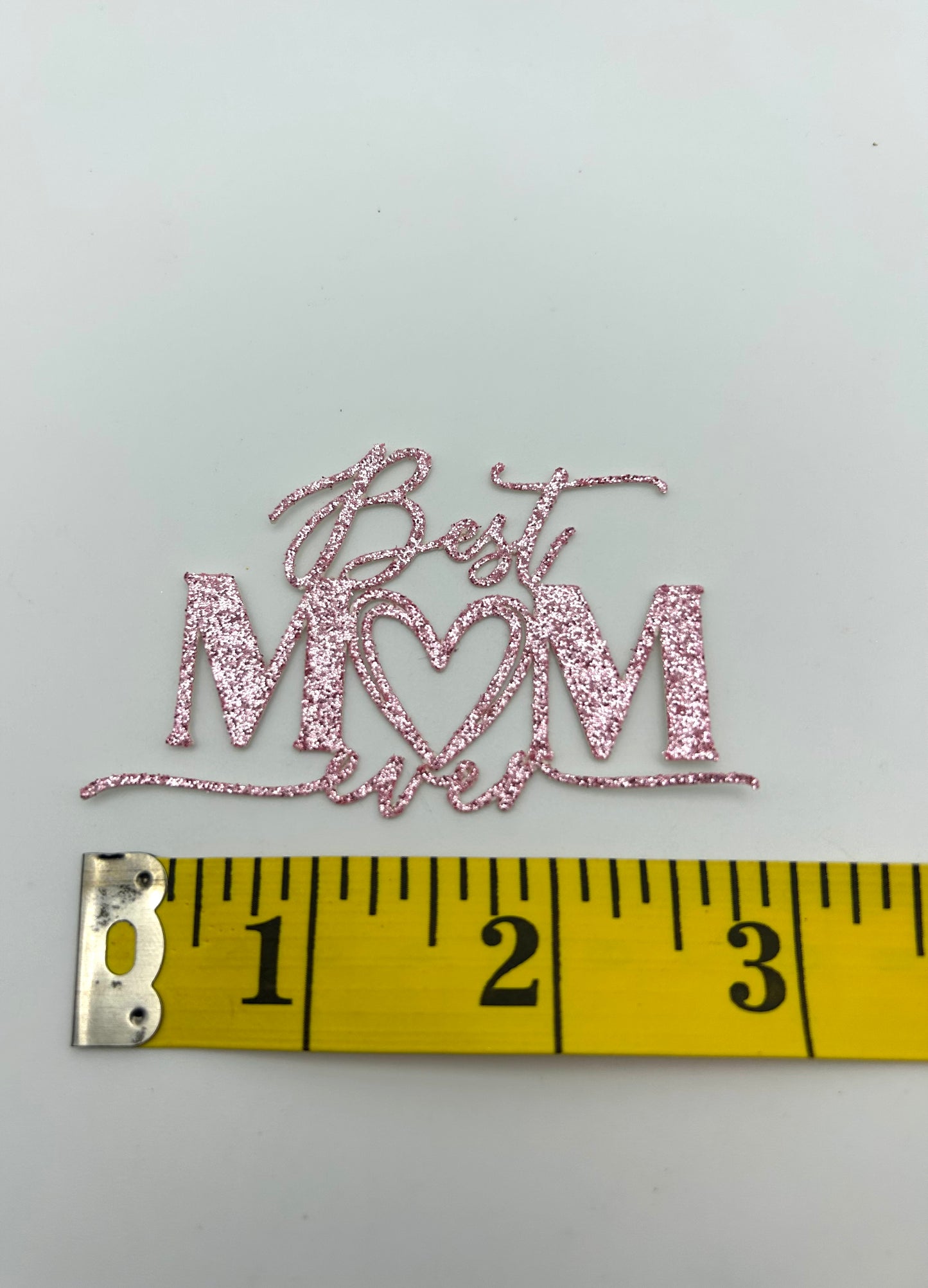 Best Mom ever- Glitter Baby Pink