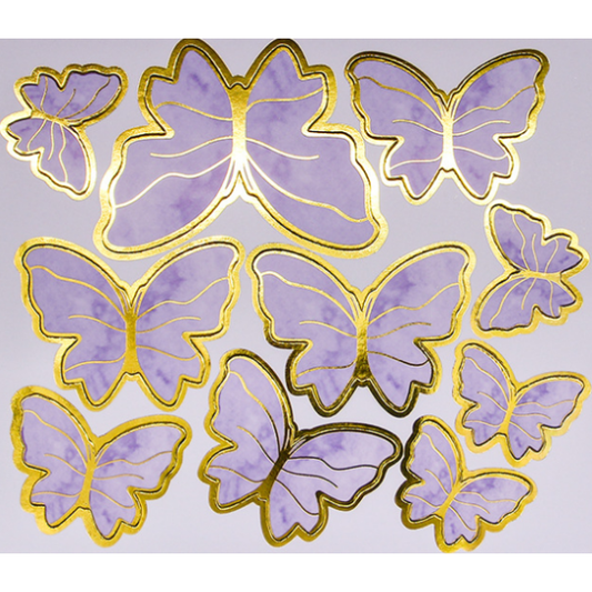 Purple Marbled Butterflies