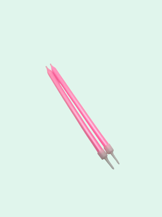 Bubblegum Pink Straight Candles