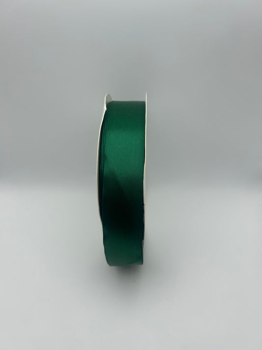 1 inch Satin Ribbon- Forest Green