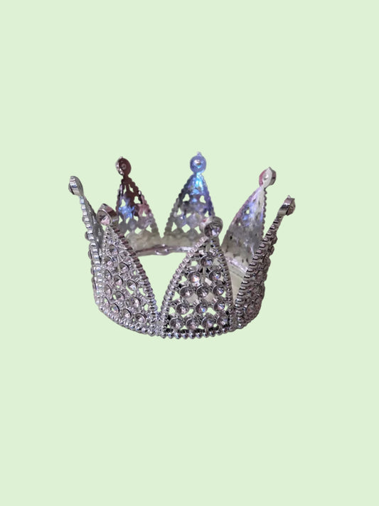 3” Silver Diamond Crown
