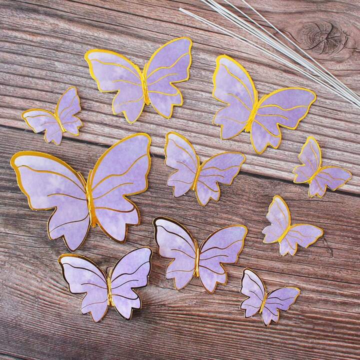 Purple Marbled Butterflies