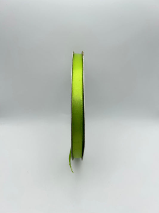 3/8 inch Satin Ribbon- Apple Green