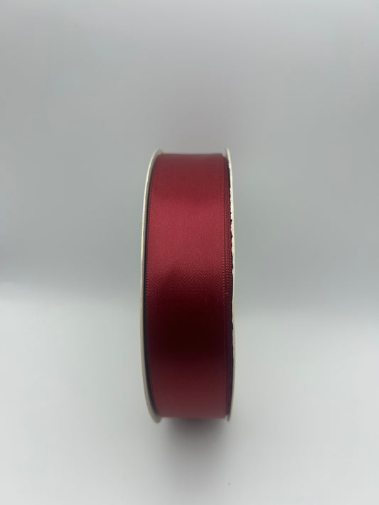 1 inch Satin Ribbon- Burgandy