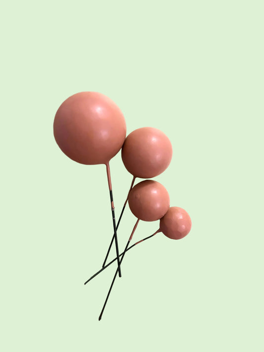 Clay Brown Faux Balls