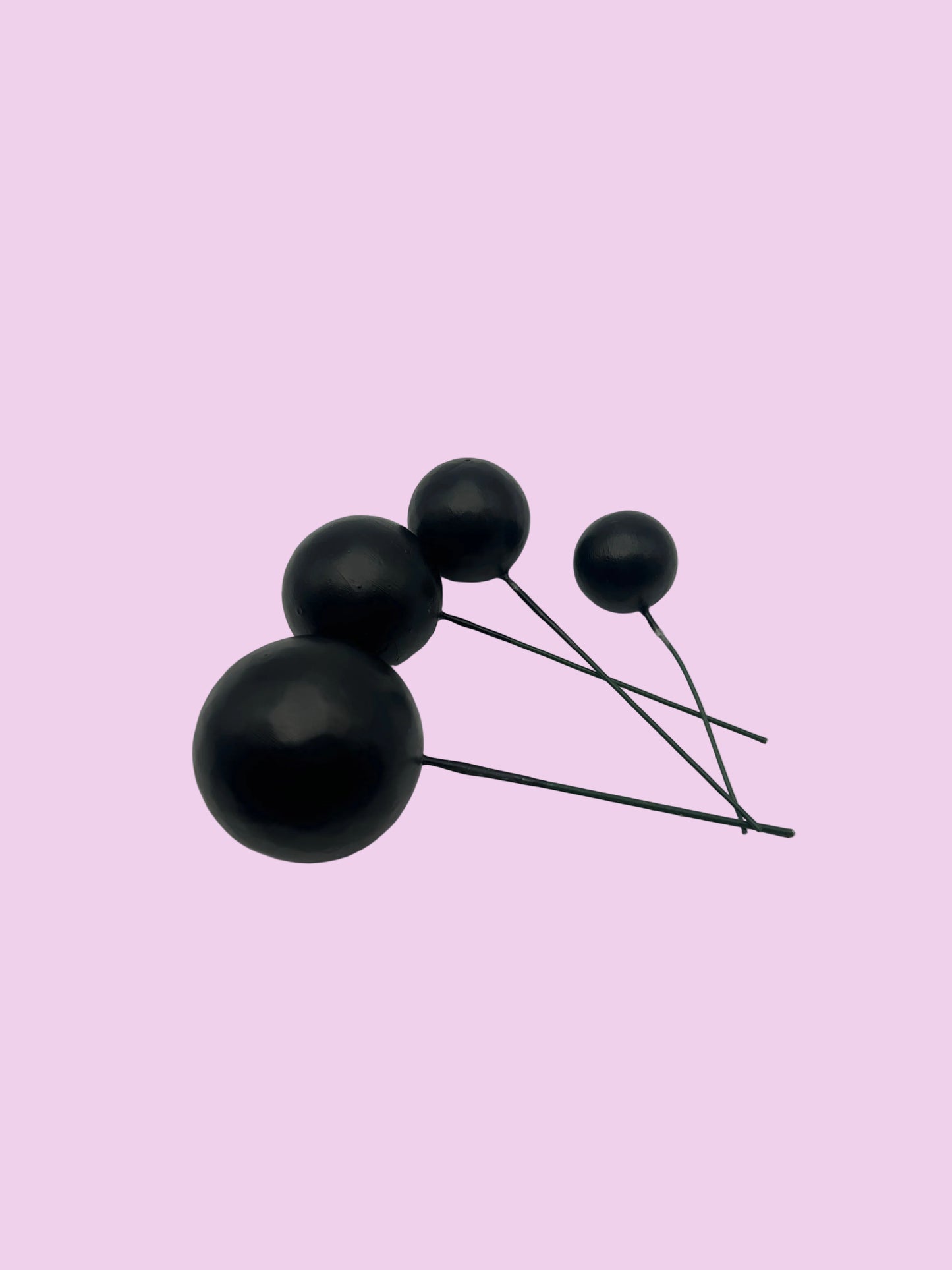 Black Faux Balls