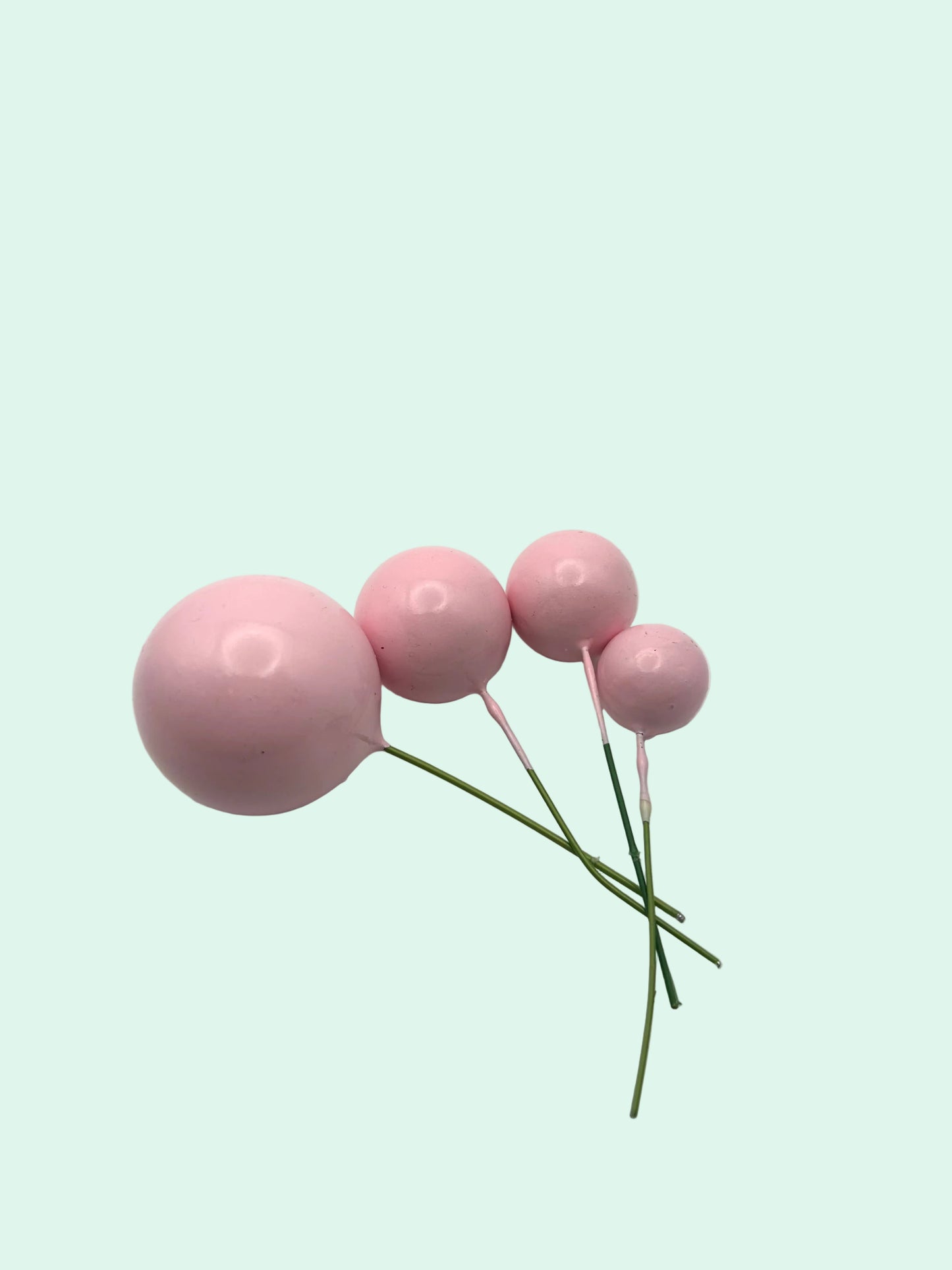 Baby Pink Faux Balls- Glossy
