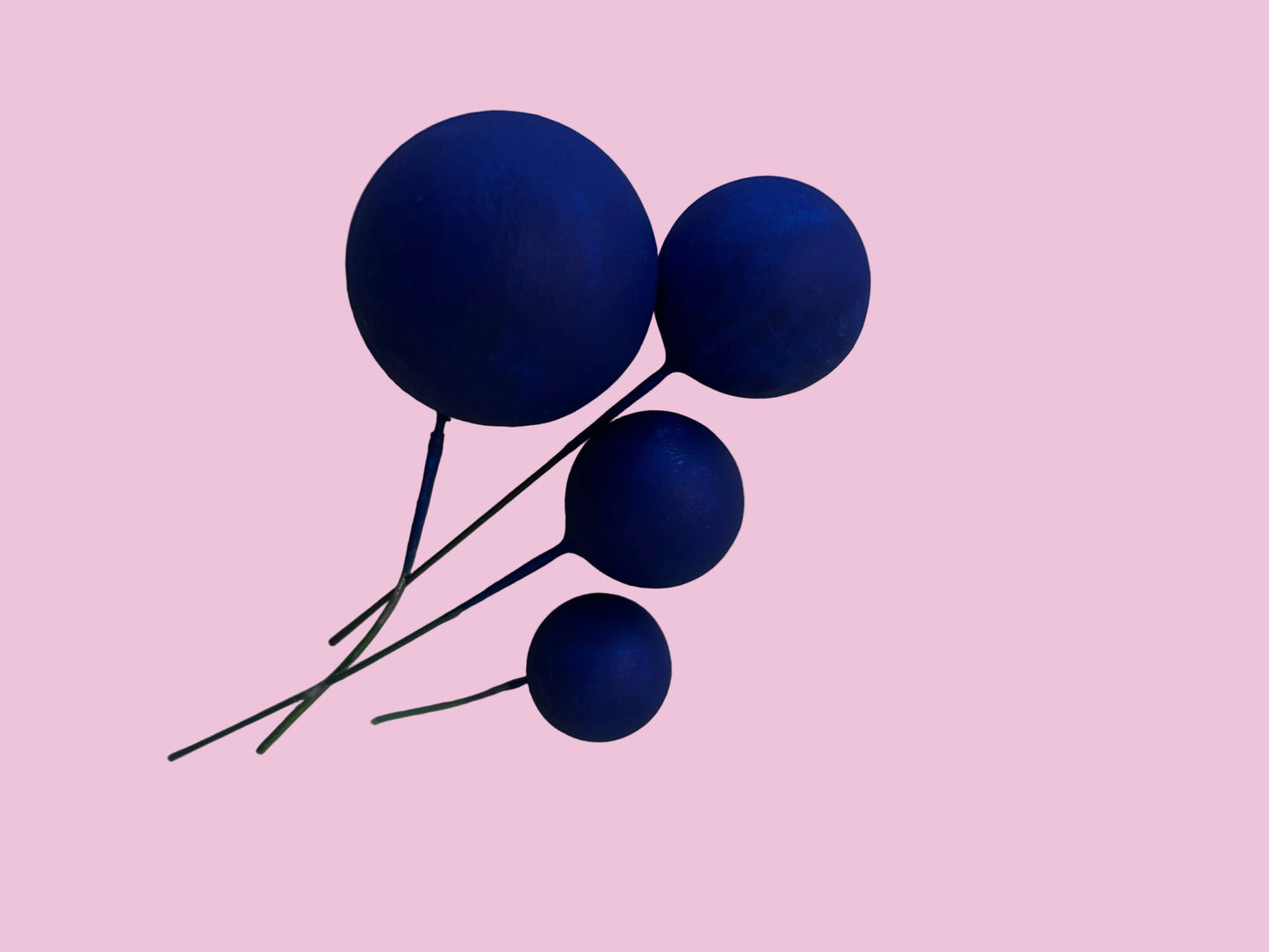 Dark Royal Blue Faux Balls