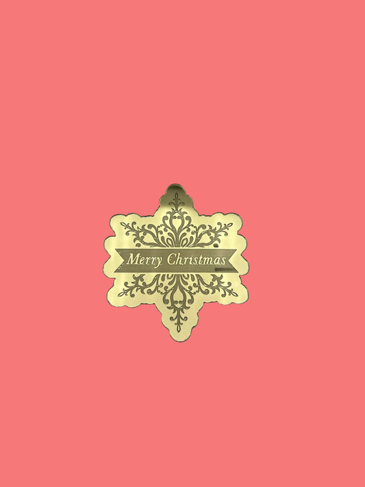 Merry Christmas Snowflake Coin
