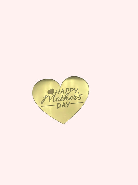 Happy Mother’s day heart coin with tiny heart