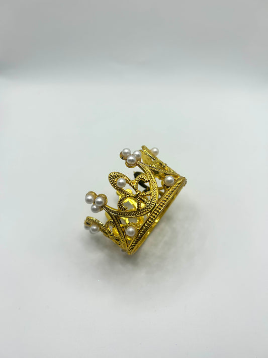 2 inch Pearl crown- Gold