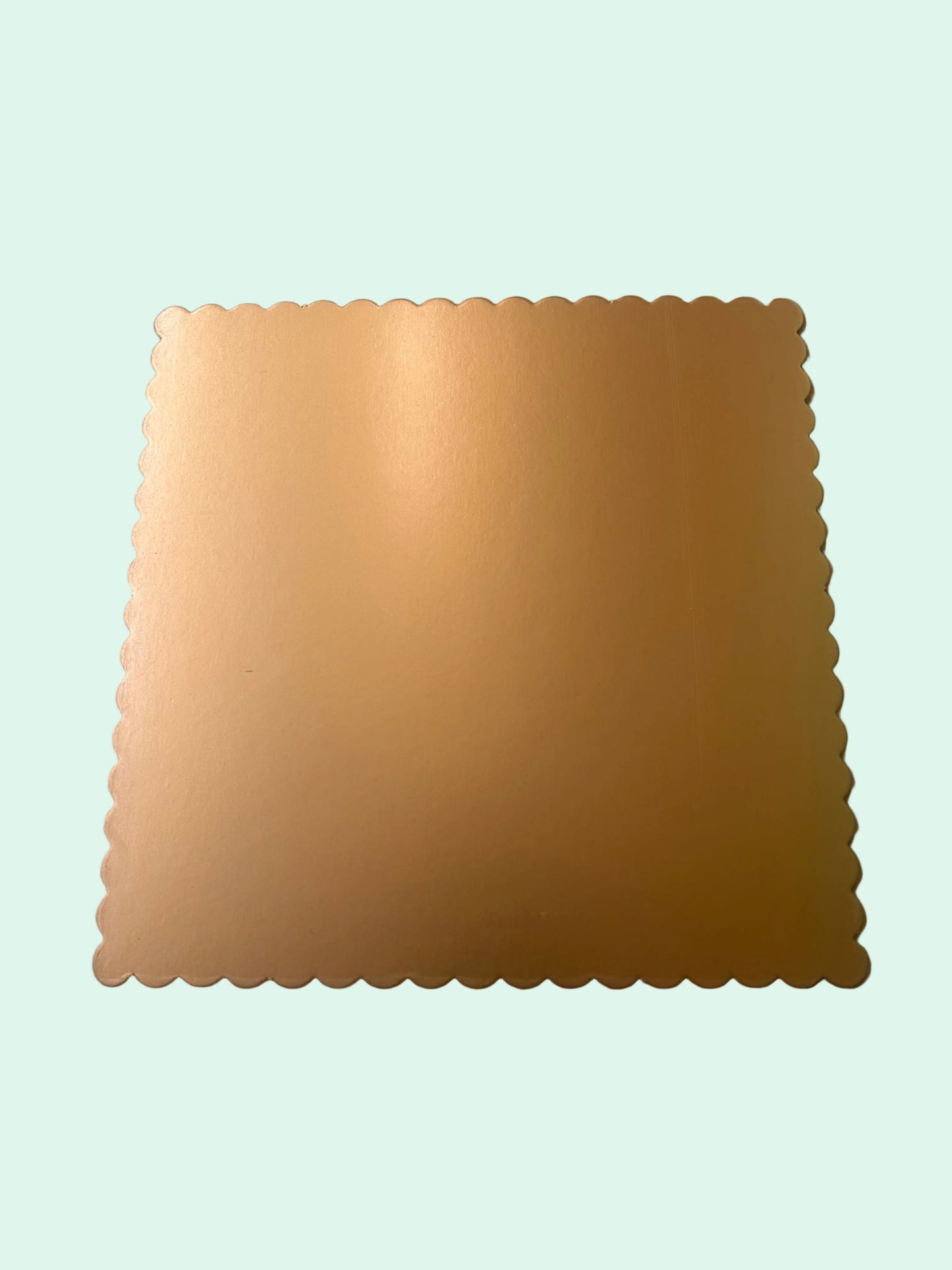 Gold Square Scalloped Diecut Board- 10 inch