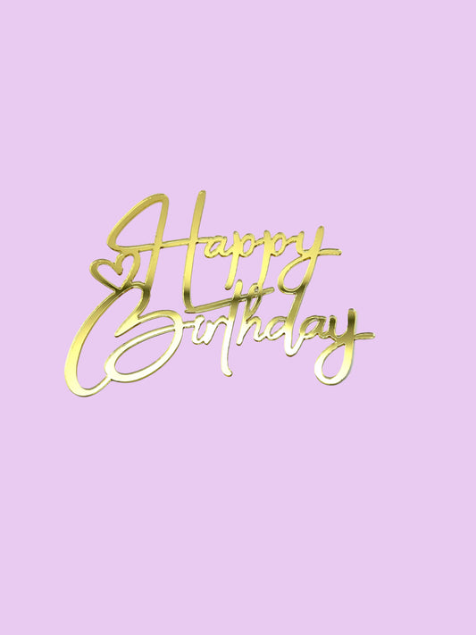 Acrylic Happy Birthday