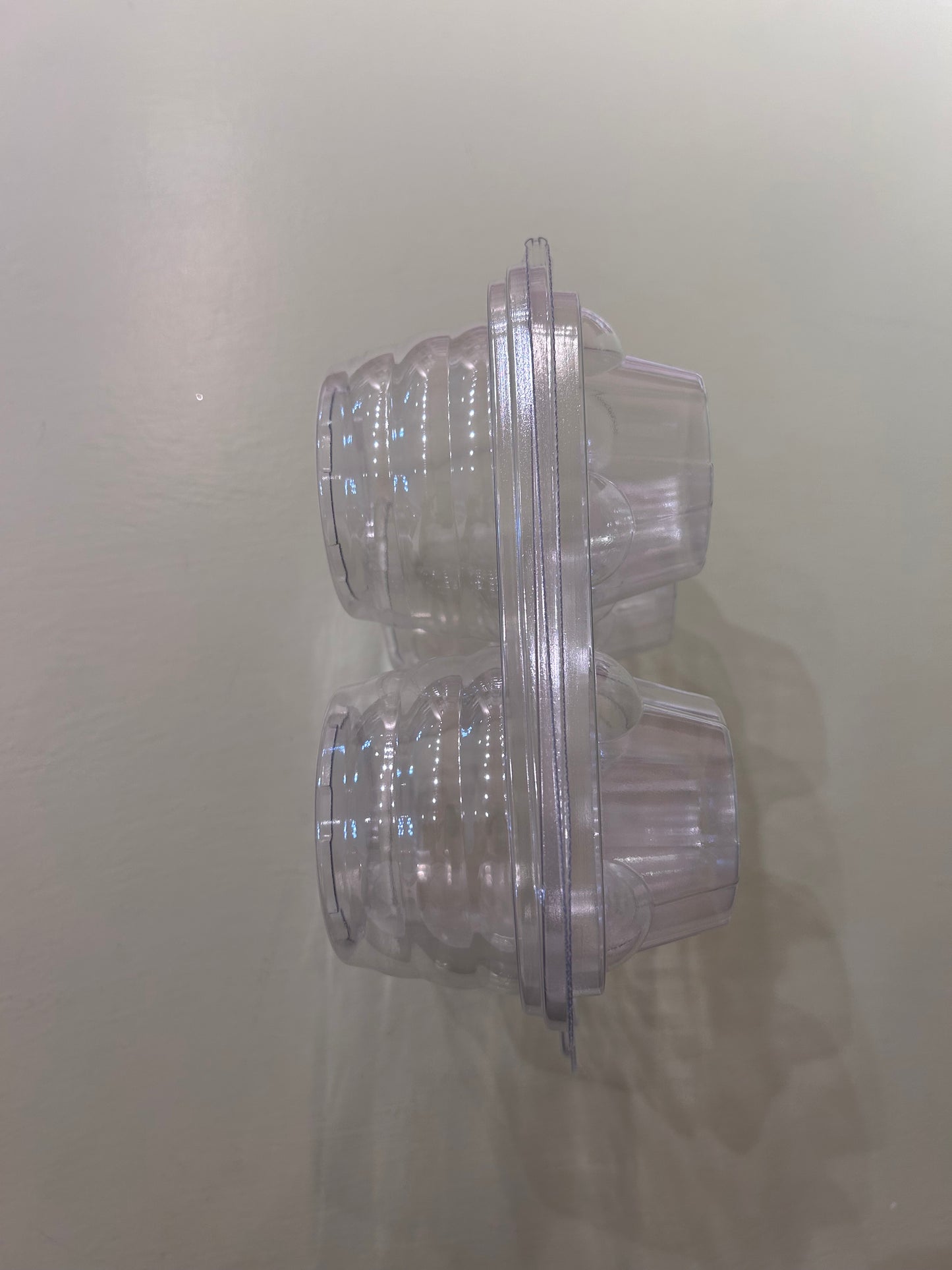 Plastic 4 cupcake container