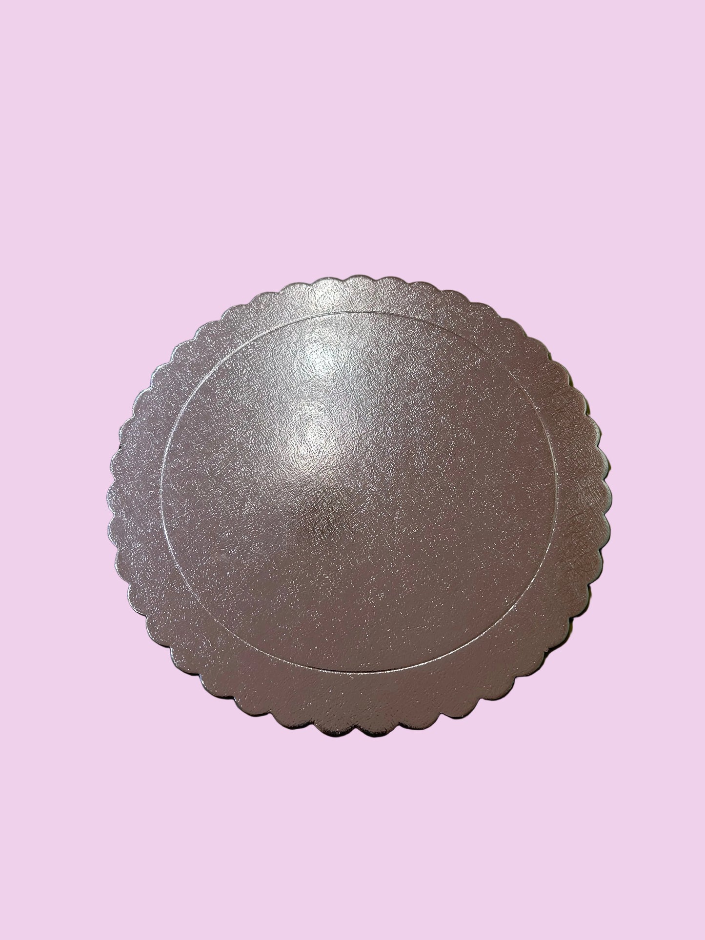 Silver Scalloped Diecut Board- 8 inch