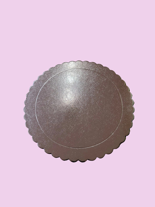 Silver Scalloped Diecut Board- 8 inch