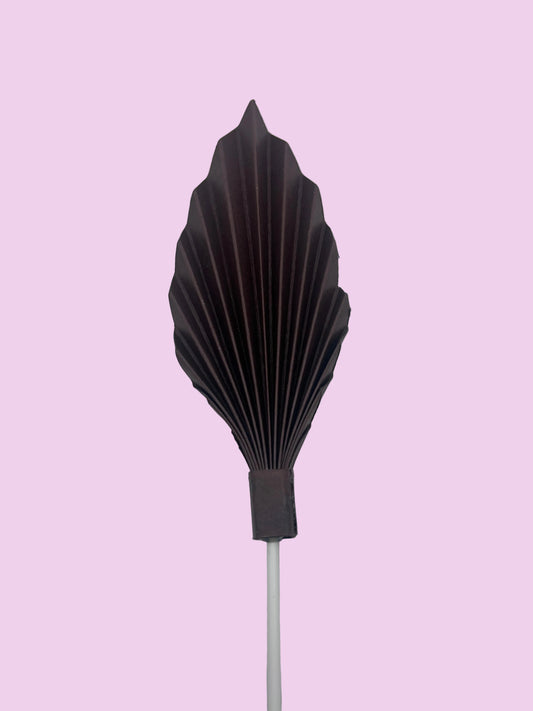 Medium Brown Palm Leaf/Fan- 6 1/2”