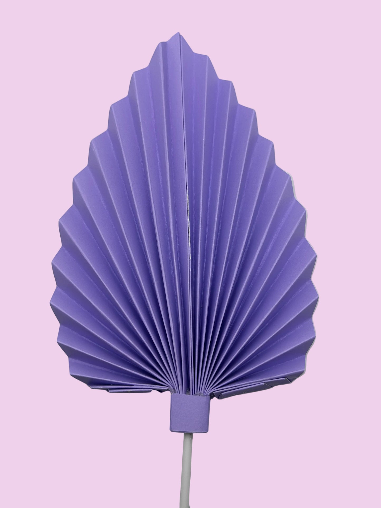 Large Lavender Palm Leaf/Fan- 8”