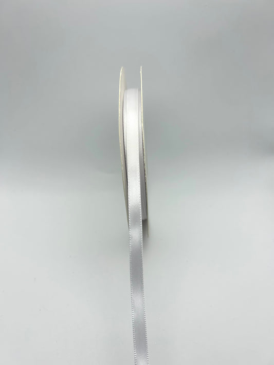 1/4 inch Satin Ribbon- White