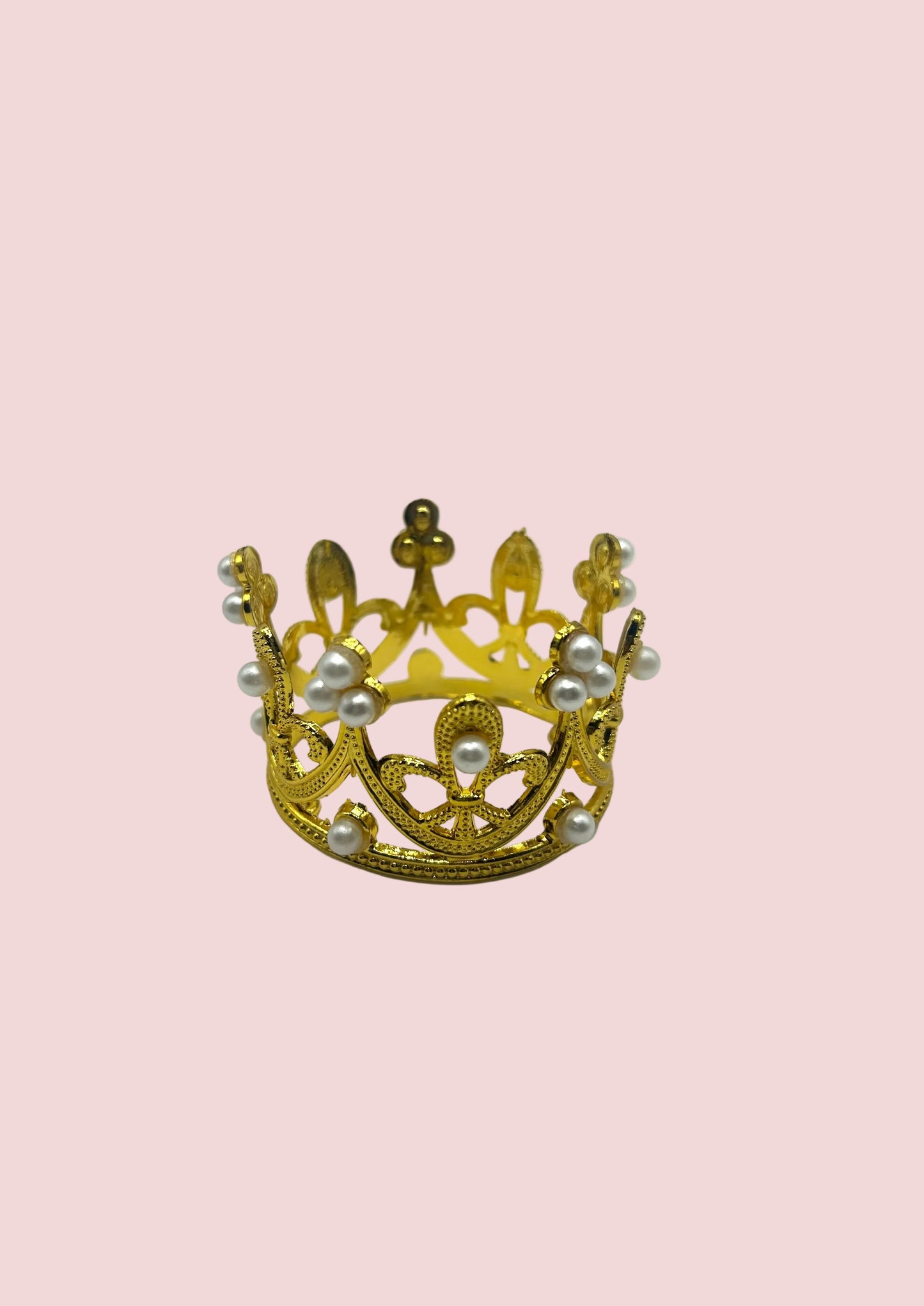 2 inch Pearl crown- Gold
