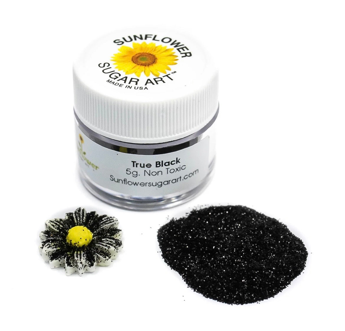 Sunflower Edible Glitter- True Black