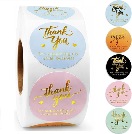 Thank you stickers- 4 colours