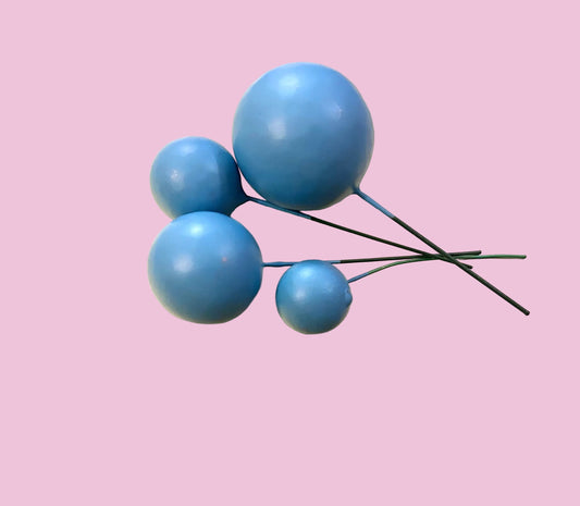 Blue Faux Balls
