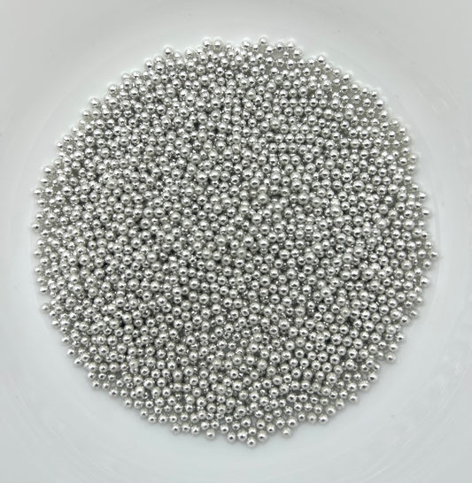 Metallic Silver Sprinkles- 1mm