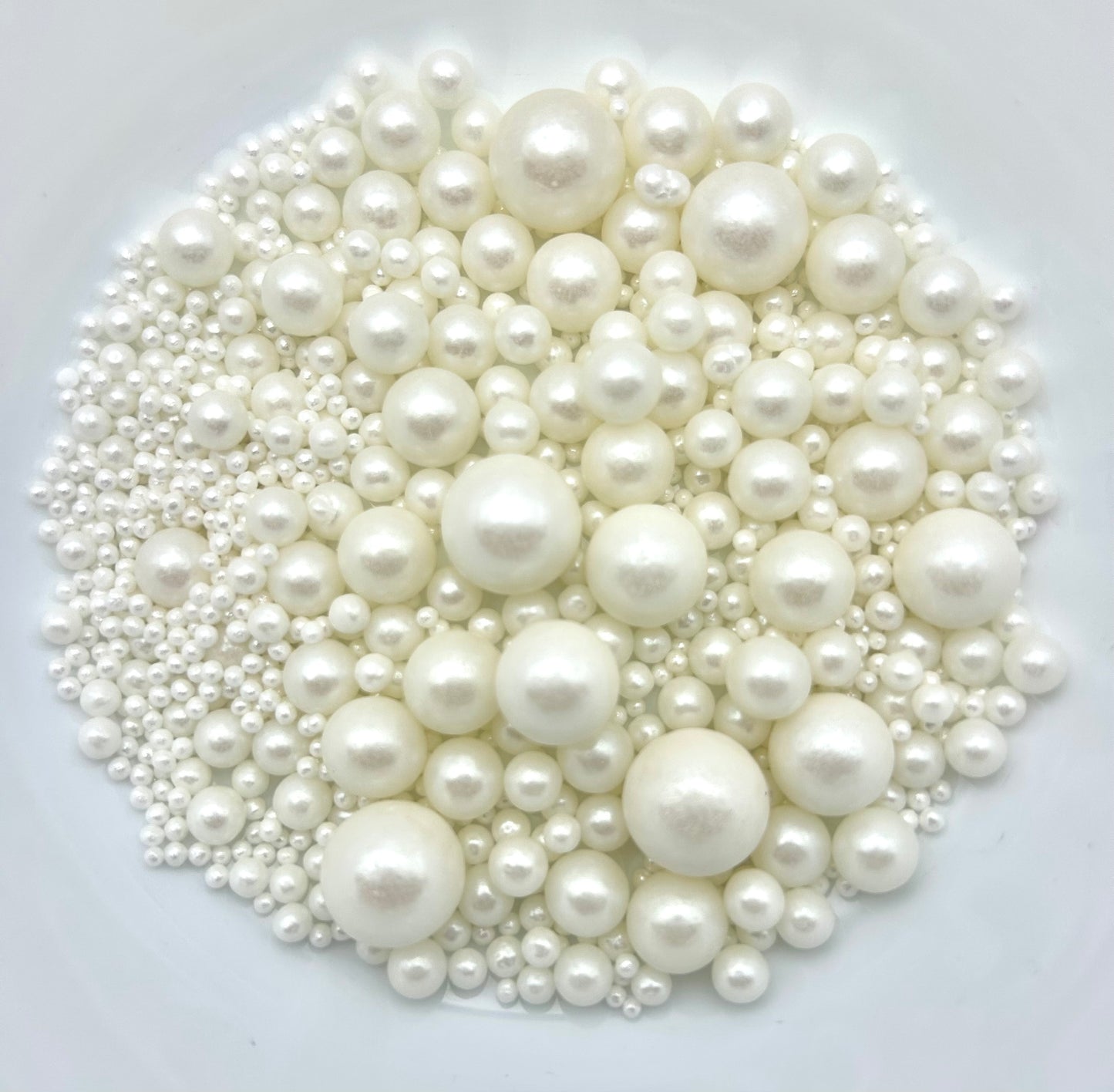 White Pearl Sprinkle Mix- Mixed