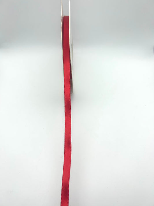 1/4 inch Satin Ribbon- Red