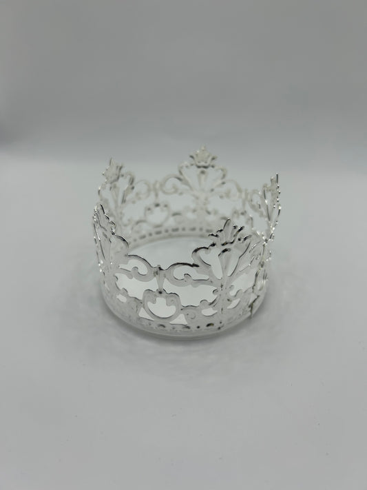 2.5” Plain Silver Vintage Crown