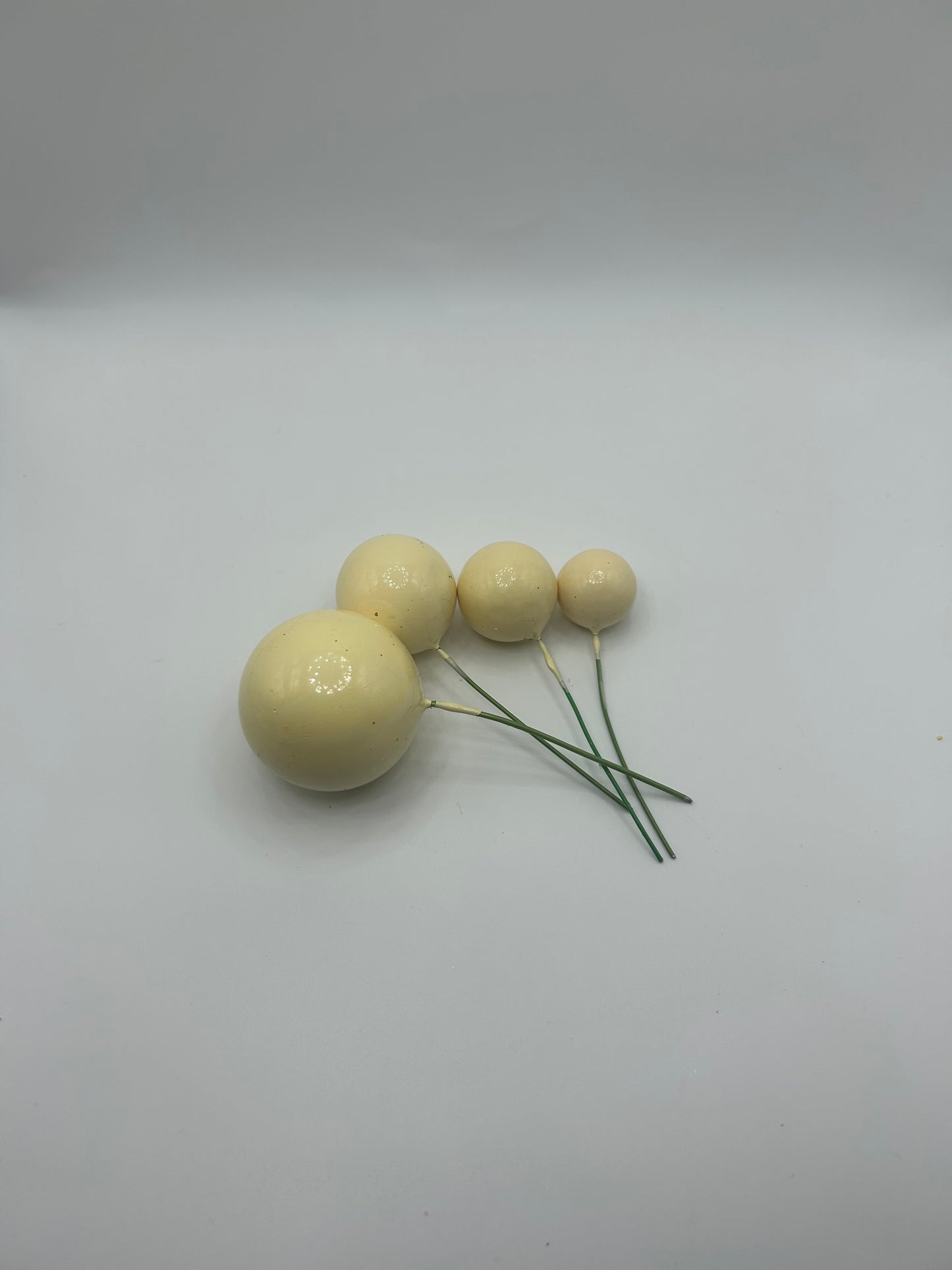 Pastel Yellow Faux Balls- Glossy