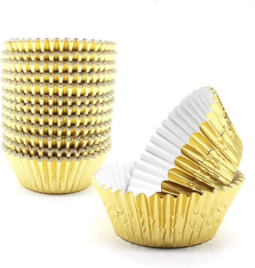Regular Metallic Gold Cupcake Liner