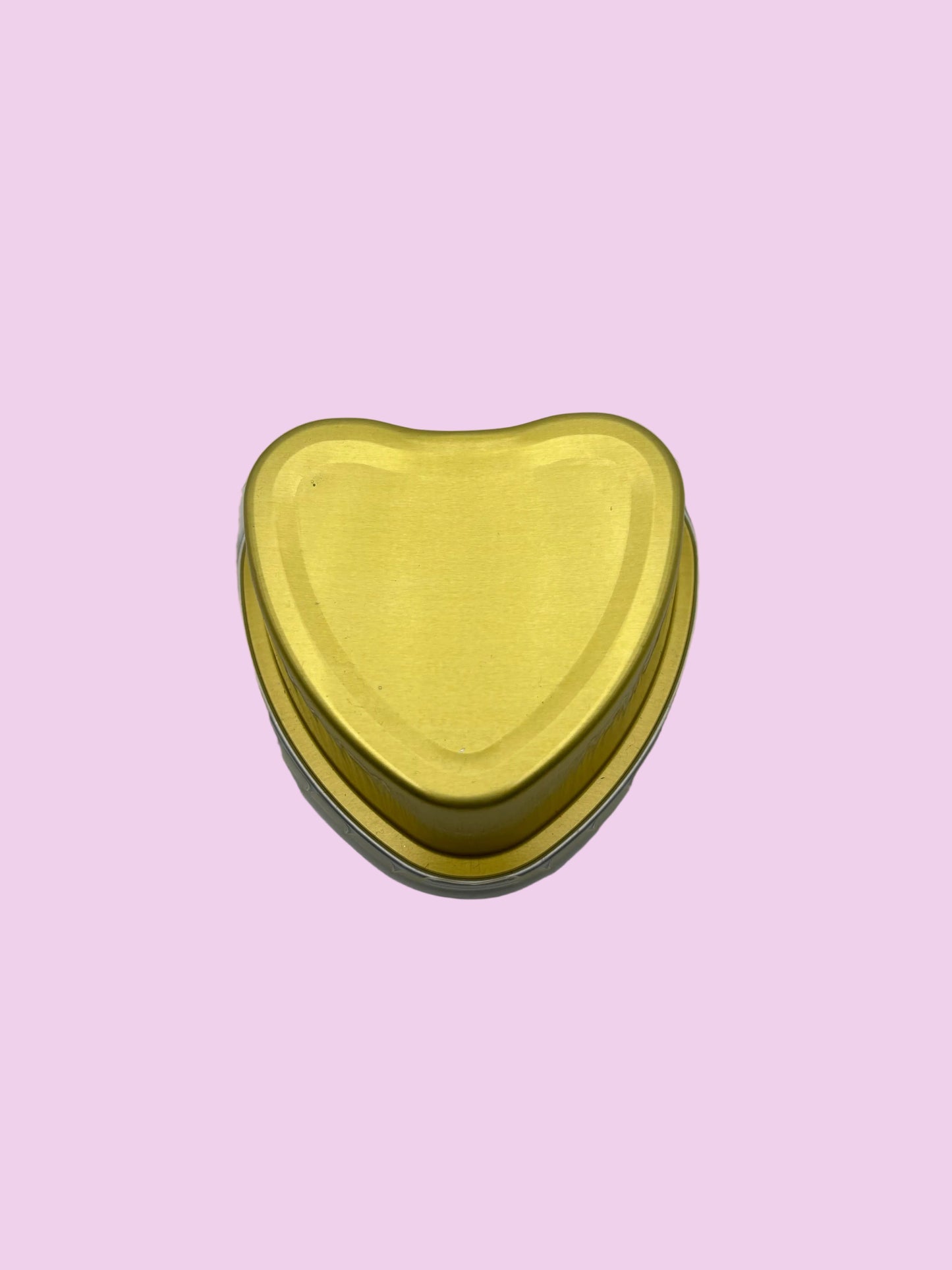 Mini Heart Pans with lids- Gold