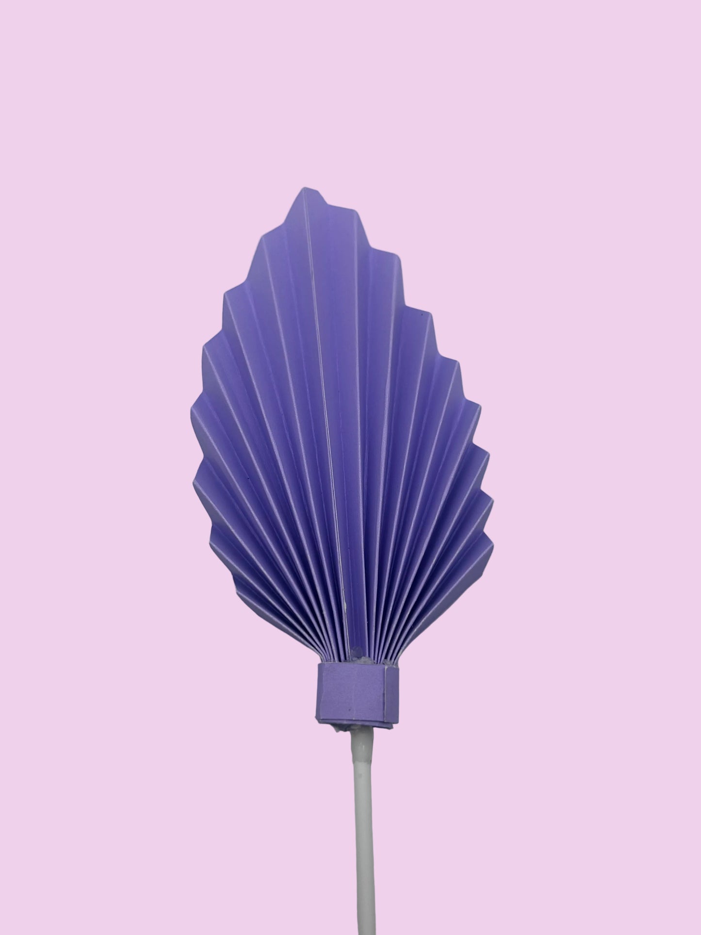 Medium Lavender Palm Leaf/Fan- 6”