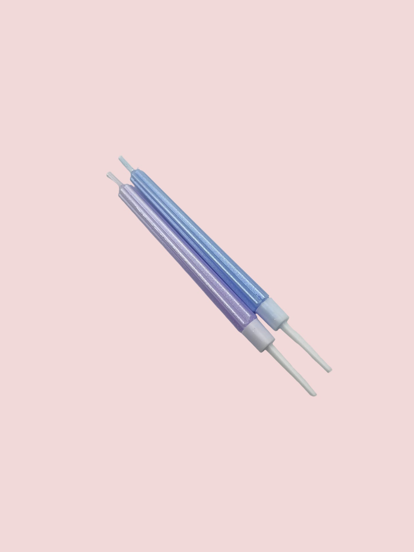 Pastel Purple and Blue Candles