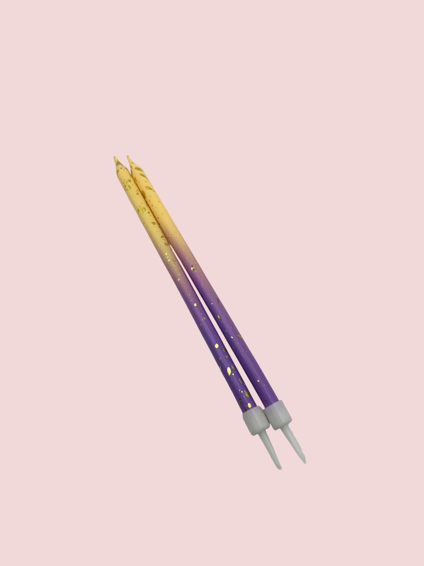 Yellow/Purple Ombre Candle