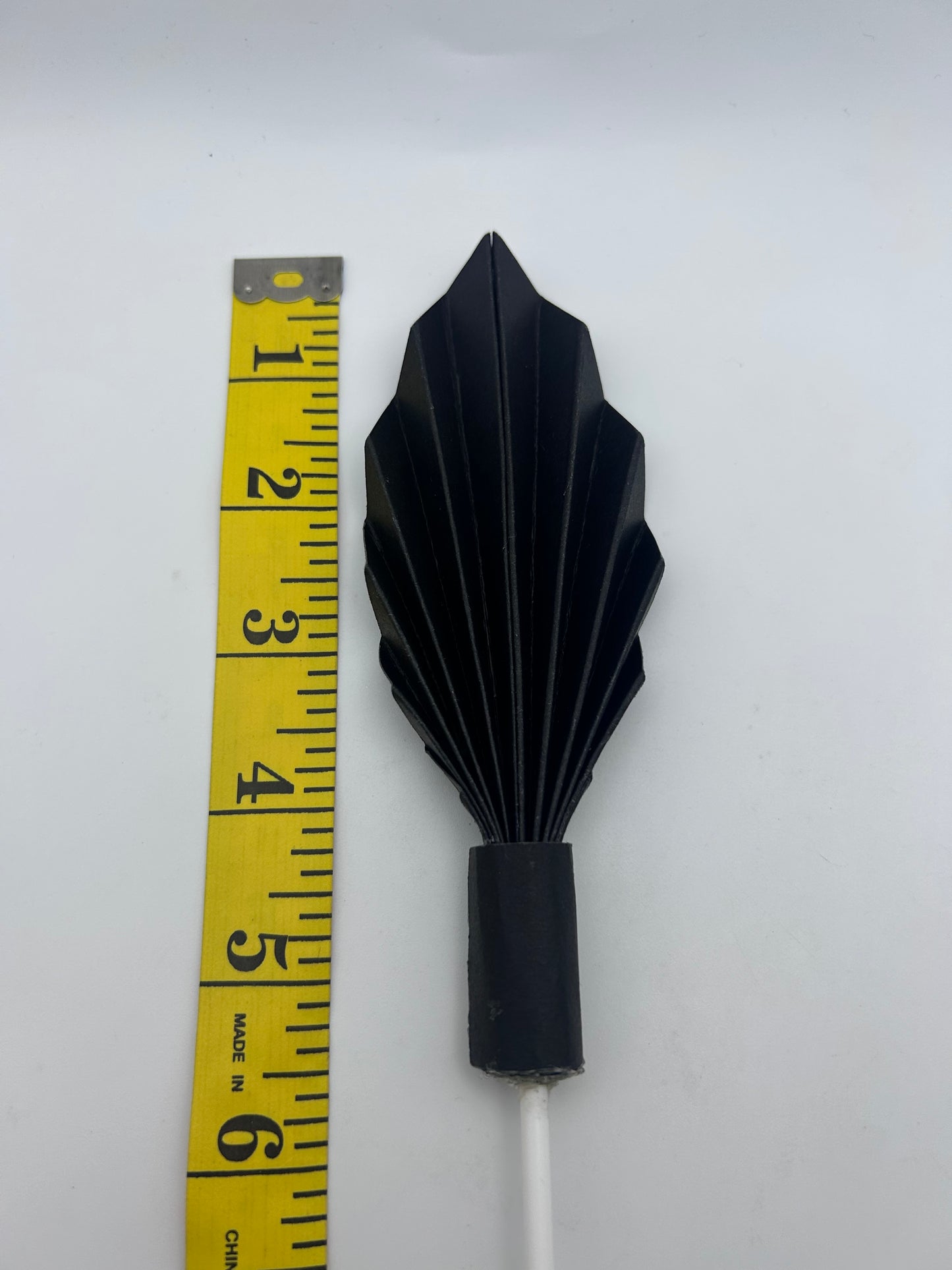 Small Black Palm Leaf/Fan- 4”
