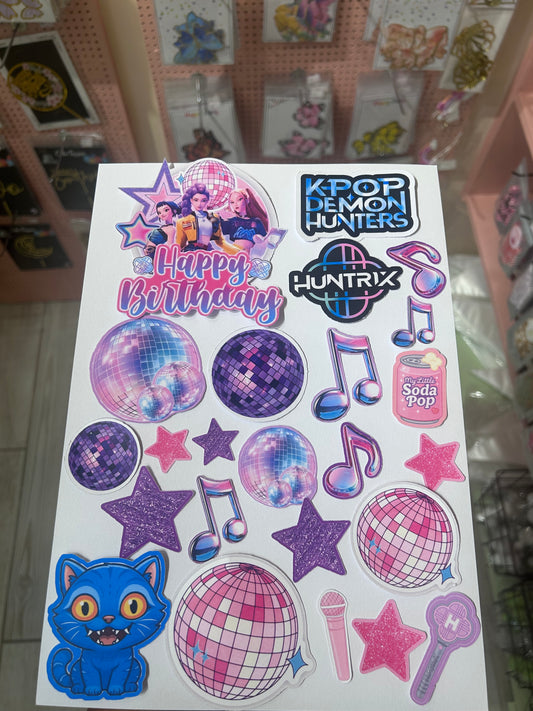 K-Pop Demon Hunters Topper Sheet