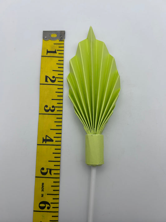 Green Palm Leaf/Fan- 3 1/2”