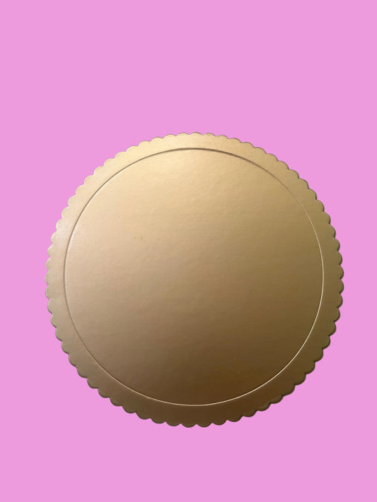 Gold Scalloped Diecut Board- 12 inch