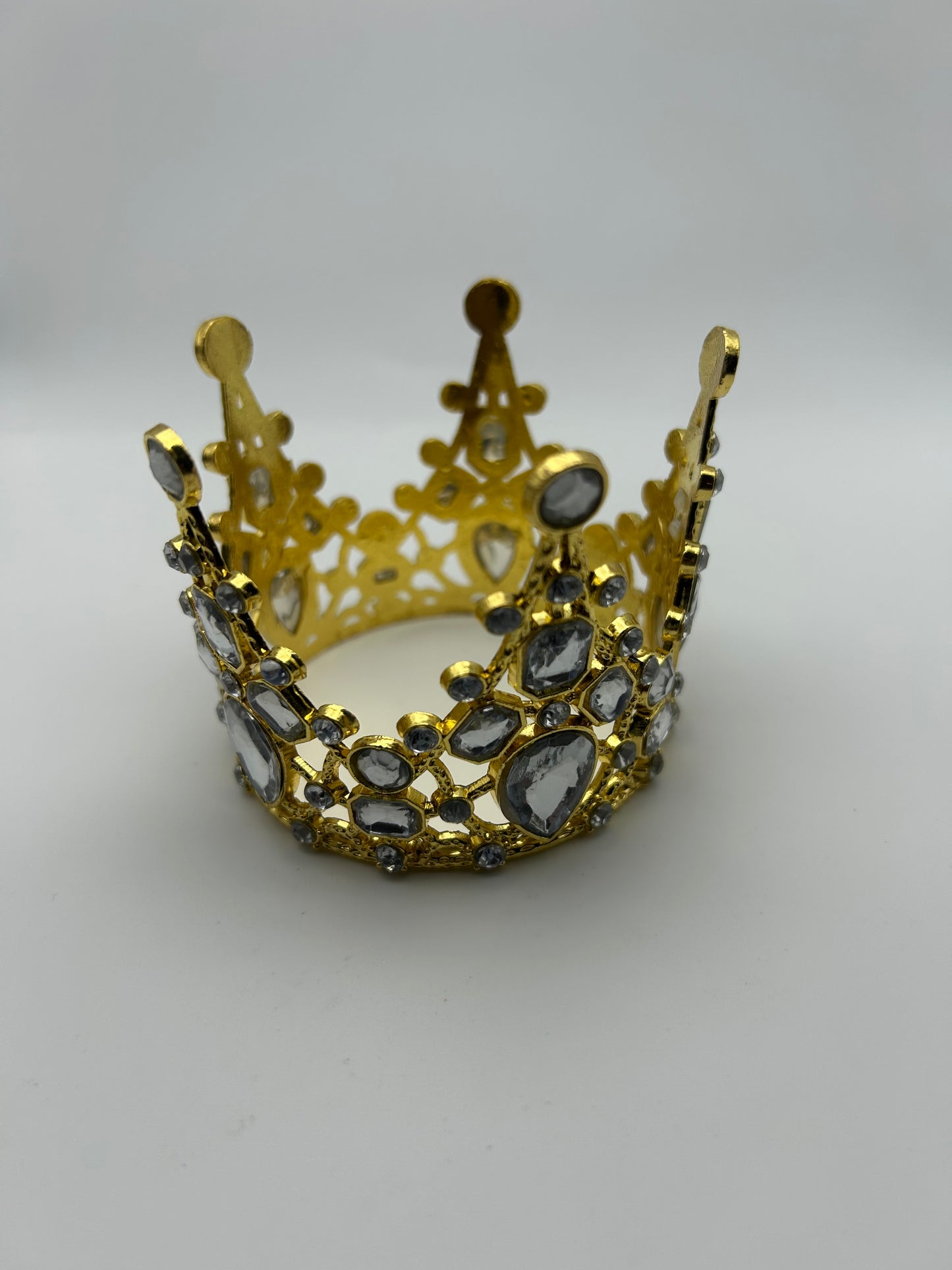 3 inch Diamond Gem Gold Crown