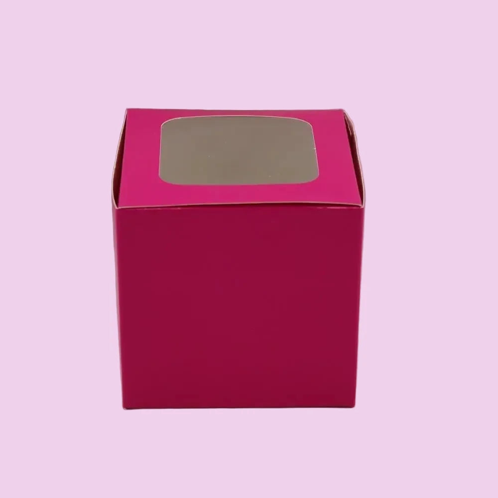 Pink Single Cupcake Box