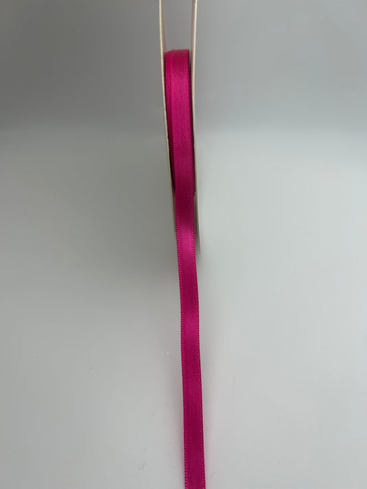 1/4 inch Satin Ribbon- Hot Pink